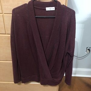 Wrap sweater
